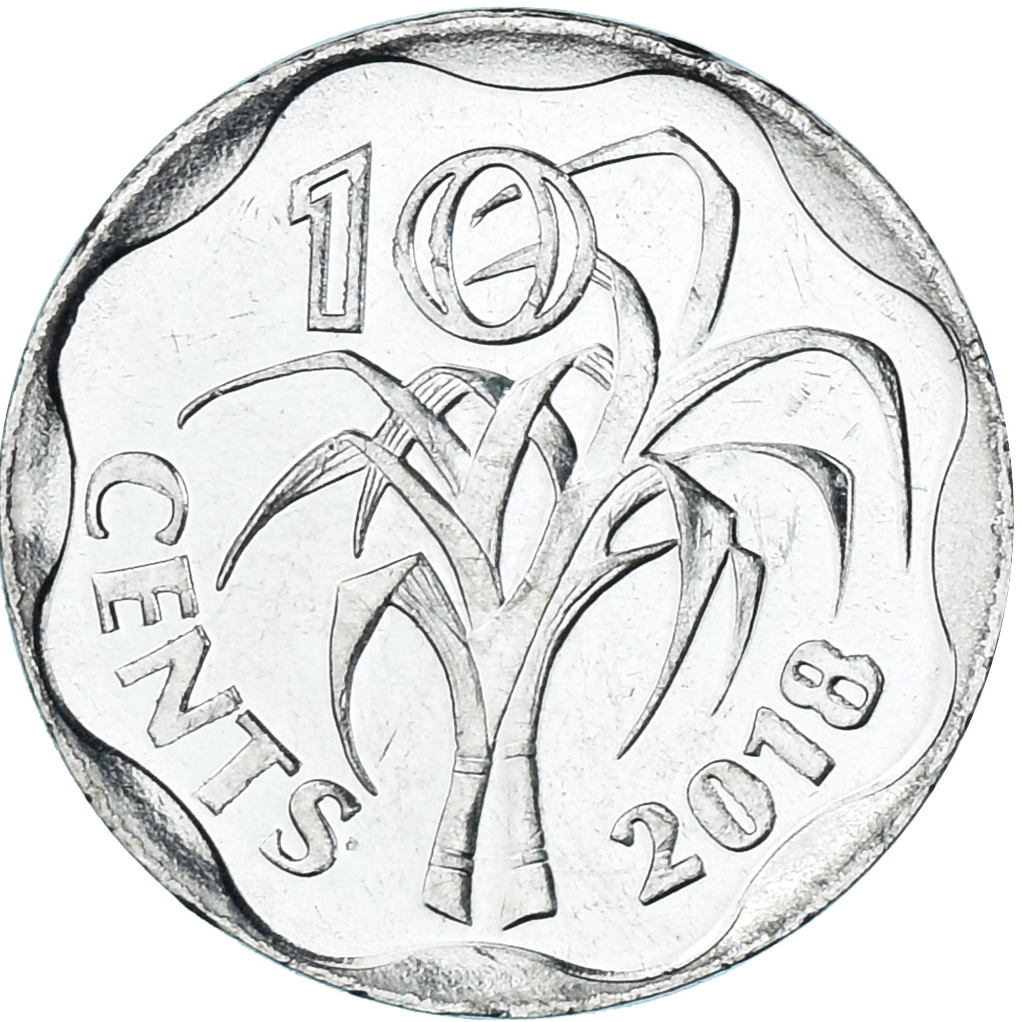 Coin, Swaziland, 10 Cents, 2018, ESWATINI, MS(63), Acier plaqué nickel