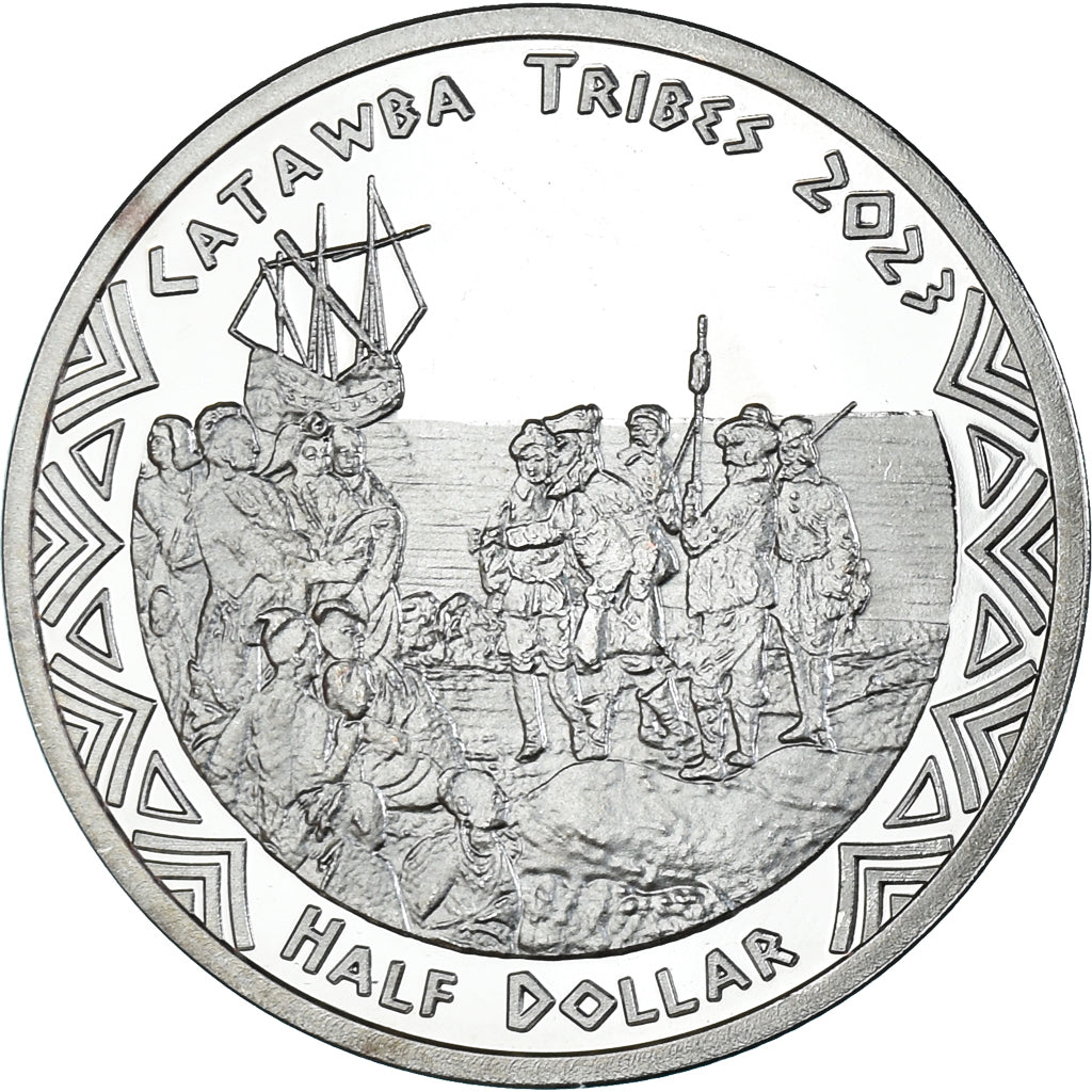 Coin, United States, Half Dollar, 2023, Catawba tribes.BE, MS(63), Cupronickel