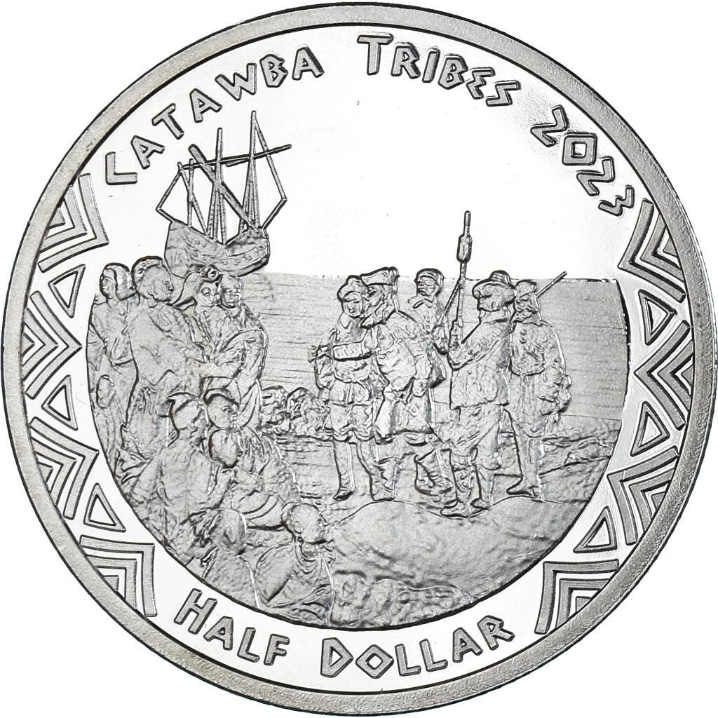 Coin, United States, Half Dollar, 2023, Catawba tribes.BE, MS(63), Cupronickel
