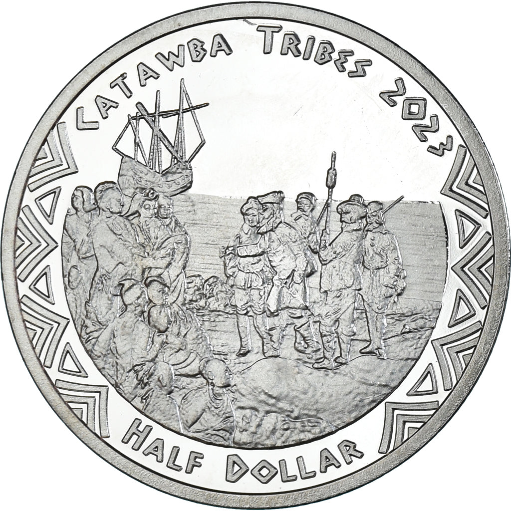 Coin, United States, Half Dollar, 2023, Catawba tribes.BE, MS(63), Cupronickel