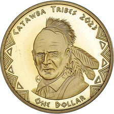 Monnaie, États-Unis, One Dollar, 2023, Catawba tribes.BE, SPL, Laiton