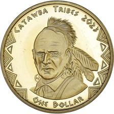 Coin, United States, One Dollar, 2023, Catawba tribes.BE, MS(63), laiton