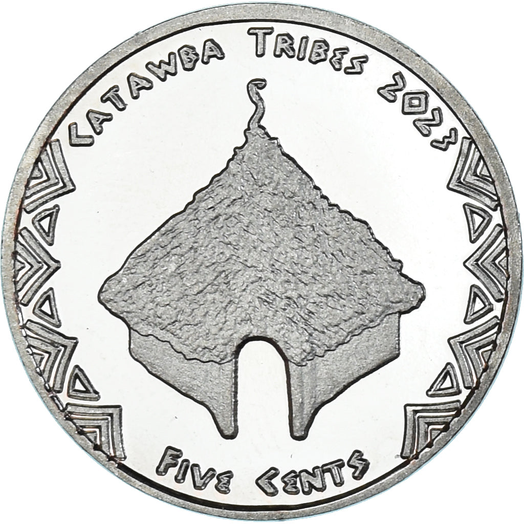 Coin, United States, 5 Cents, 2023, Catawba tribes.BE, MS(63), Cupronickel