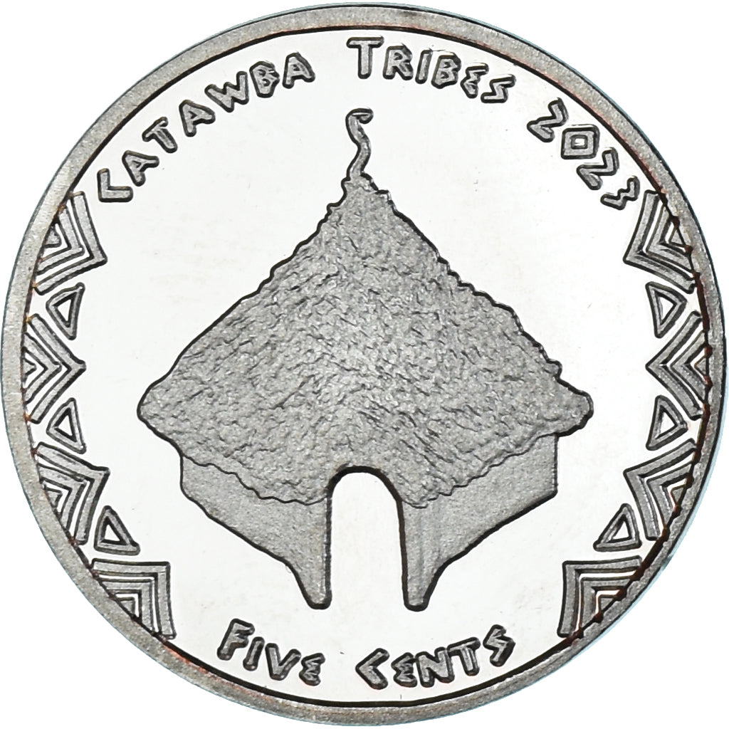 Coin, United States, 5 Cents, 2023, Catawba tribes.BE, MS(63), Cupronickel