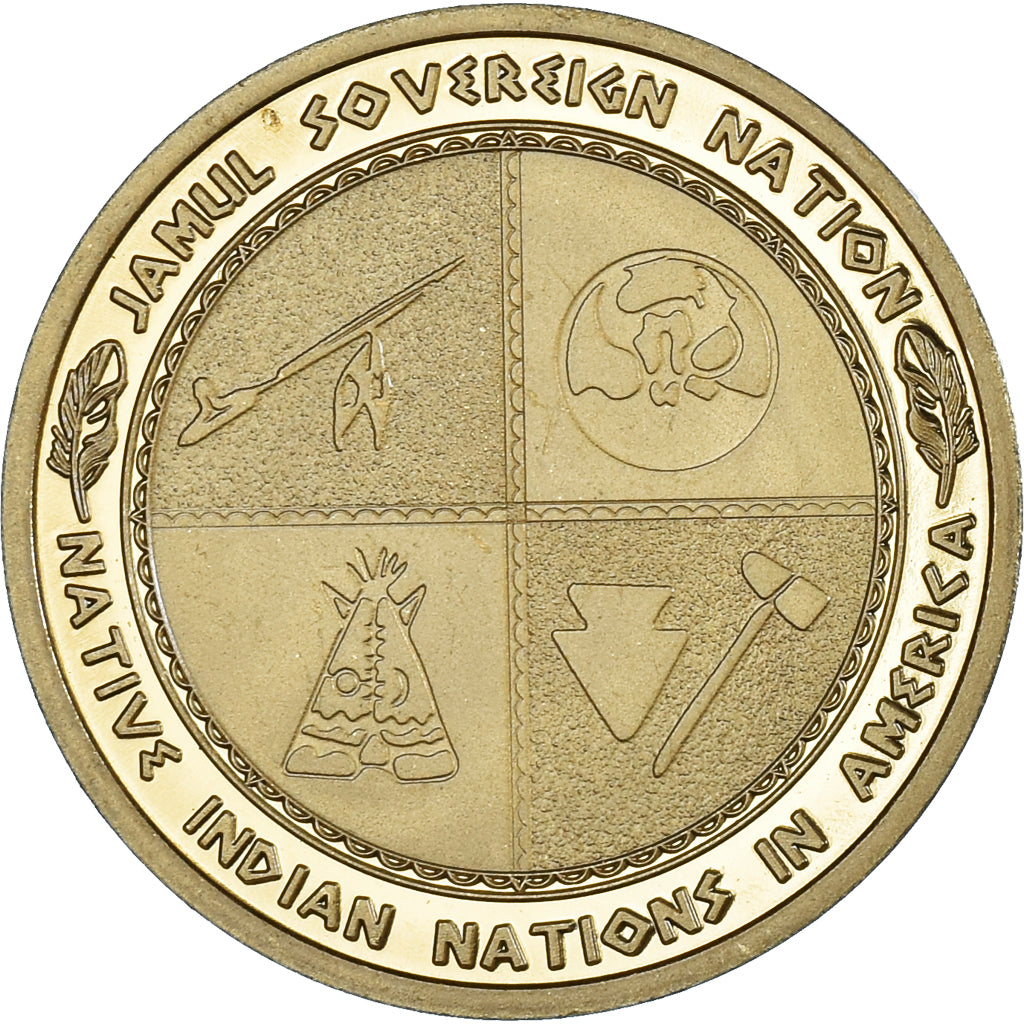 Munten, Verenigde Staten, Dollar, 2023, Santee tribes.BE, UNC-, Tin