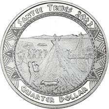 Coin, United States, quarter dollar, 2023, Santee tribes.BE, MS(63), Cupronickel