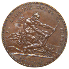 FRANCE, 2 Sols, 1792, MS(60-62), Bronze, Brandon #219c, 18.00