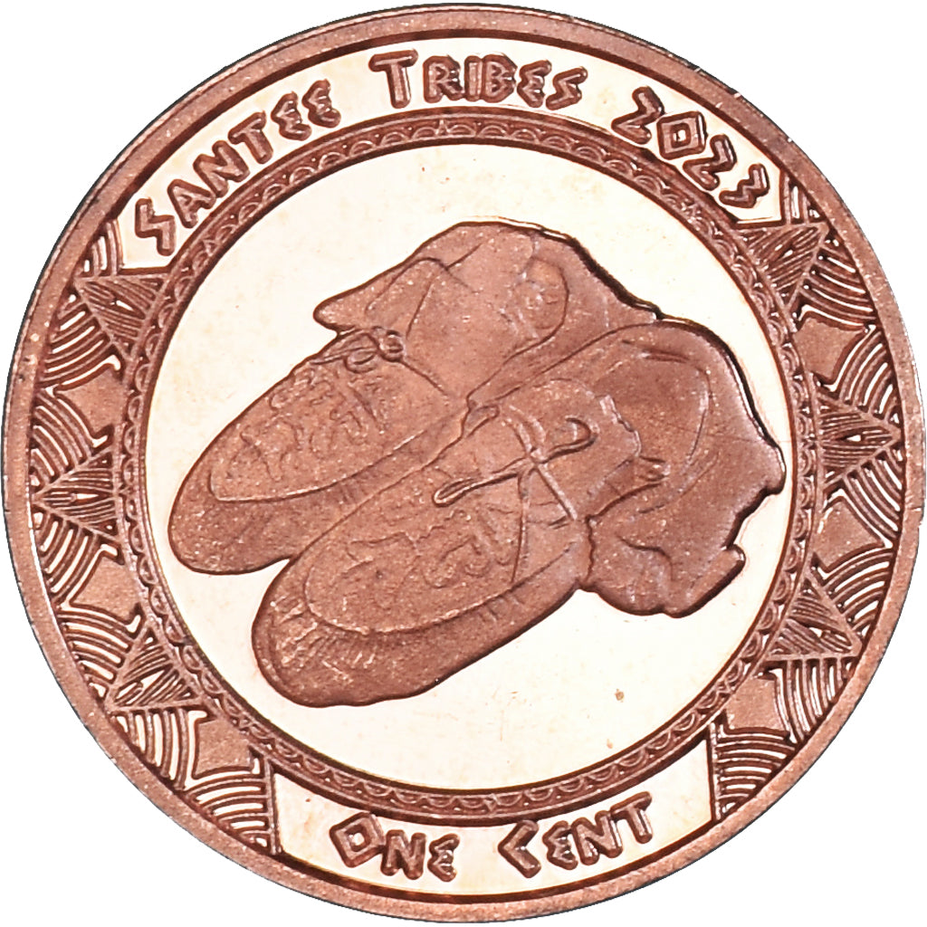 Coin, United States, Cent, 2023, Santee tribes.BE, MS(63), Copper