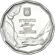 Coin, Israel, 5 New Shekels, 2021, With Gratitude, MS(63), Cupronickel