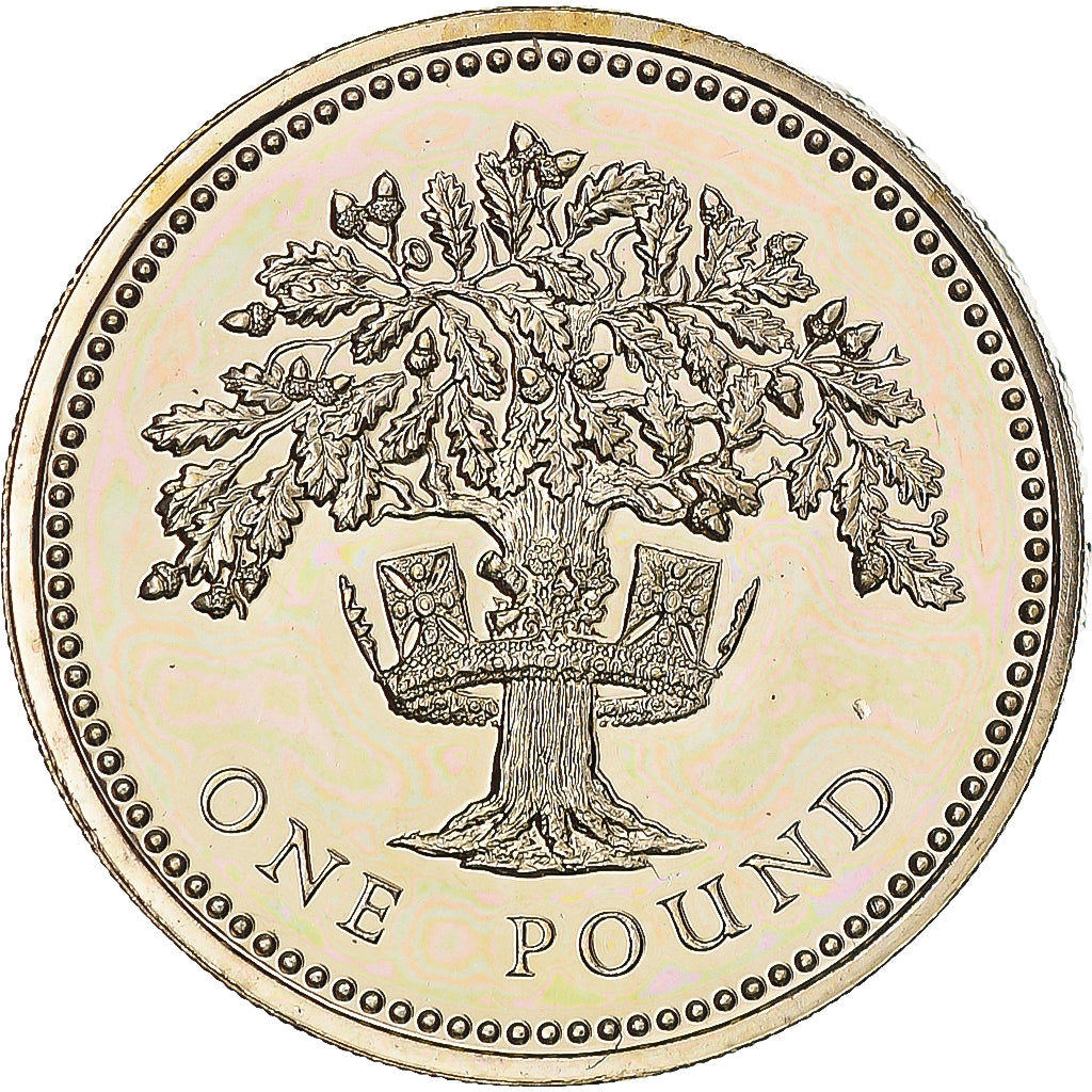 Coin, Great Britain, Elizabeth II, Pound, 1987, MS(63), Nickel-brass, KM:948