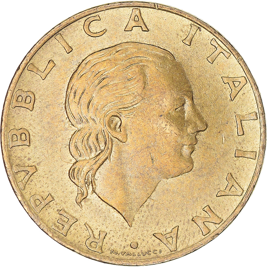 Coin, Italy, 200 Lire, 1992, Rome, AU(50-53), Bronzital, KM:151