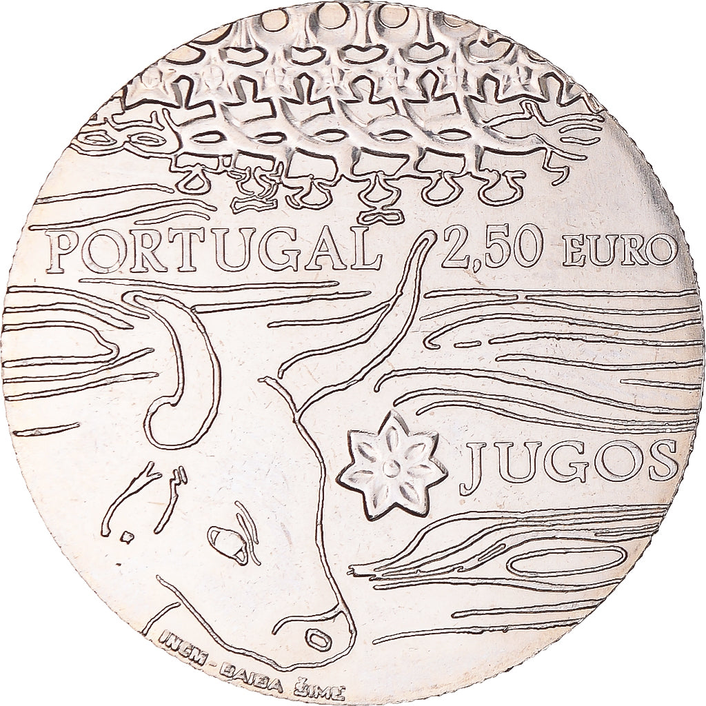 Portugal, 2-1/2 Euro, 2014, Jugos, MS(63), Cupronickel