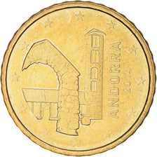 Andorra, 10 Euro Cent, 2014, MS(63), Brass, KM:New