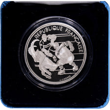 Coin, France, Hockey players, 100 Francs, 1991, BE, MS(65-70), Silver, KM:993