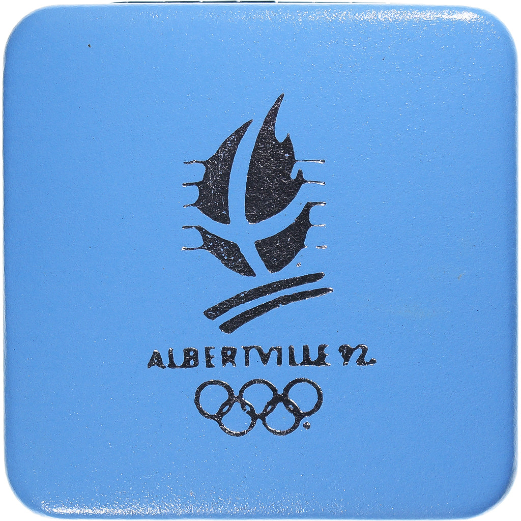 Coin, France, 100 Francs, 1989, Monnaie de Paris, JO  Alberville 1989 Skieur