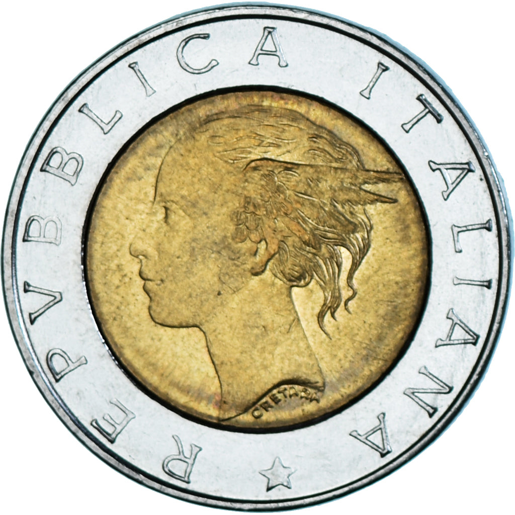 Moneta, Włochy, 500 Lire, 1998, Rome, AU(50-53), Bimetaliczny, KM:193