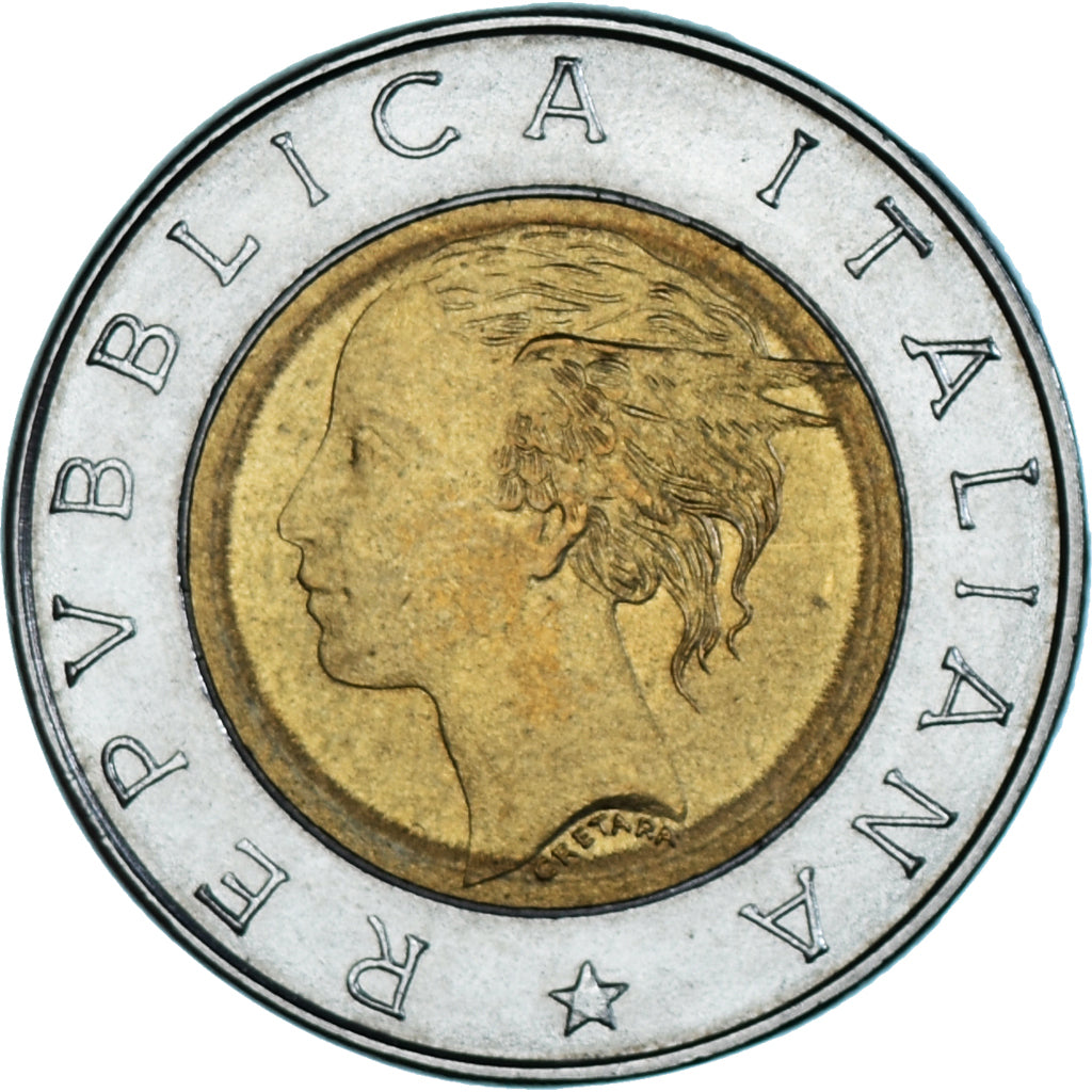 Moneta, Italia, 500 Lire, 1993, Rome, BB+, Bi-metallico, KM:160