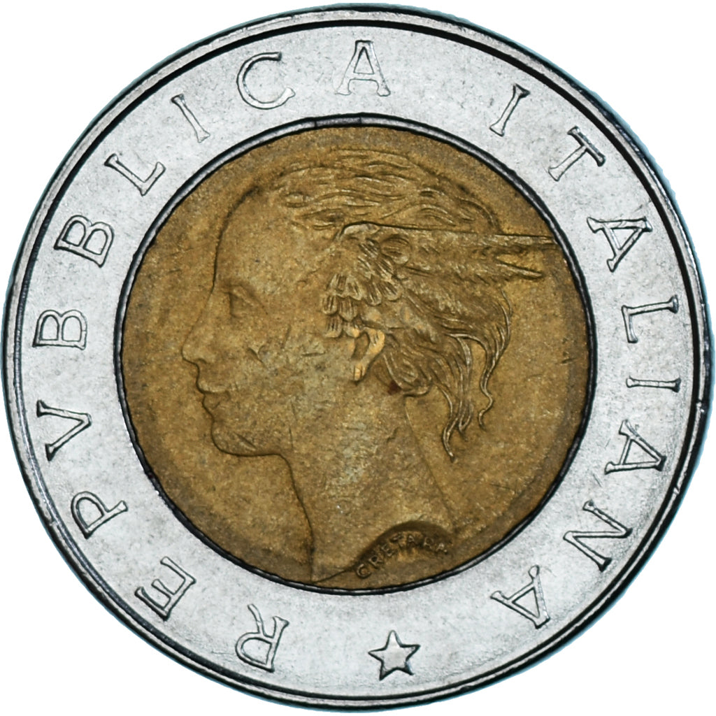 Moneta, Italia, 500 Lire, 1993, Rome, BB, Bi-metallico, KM:160