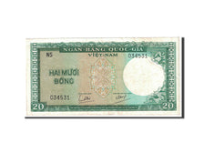 Billet, South Viet Nam, 20 D<ox>ng, 1964, Undated, KM:16a, TTB