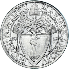 Coin, VATICAN CITY, Pius XII, Lira, 1942, Roma, MS(63), Stainless Steel, KM:35