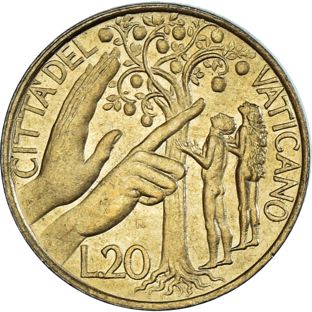 Coin, VATICAN CITY, John Paul II, 20 Lire, 1988, Roma, MS(65-70)