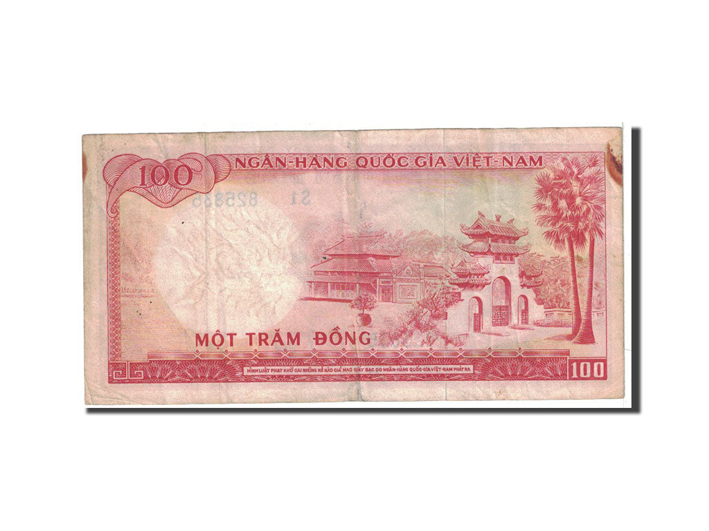 Banknote, South Viet Nam, 100 D<ox>ng, 1966, Undated, KM:19a, VF(20-25)