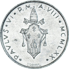 Coin, VATICAN CITY, Paul VI, 5 Lire, 1970, MS(63), Aluminum, KM:118