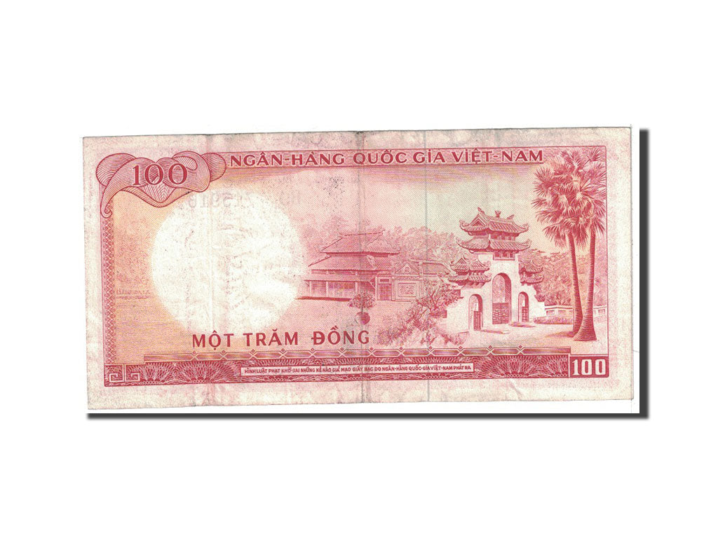South Viet Nam, 100 Dong, 1966, KM:19b, VF(20-25)