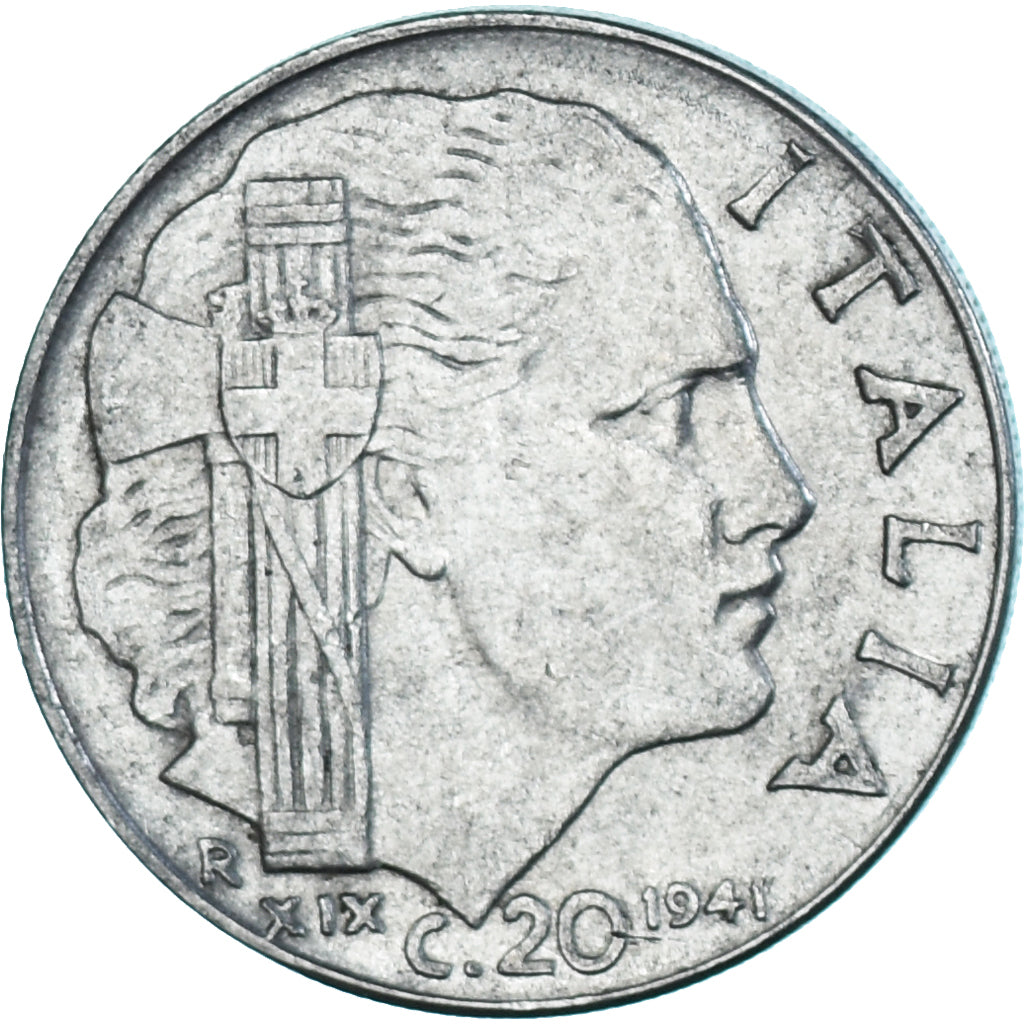 Coin, Italy, Vittorio Emanuele III, 20 Centesimi, 1941, Rome, EF(40-45)