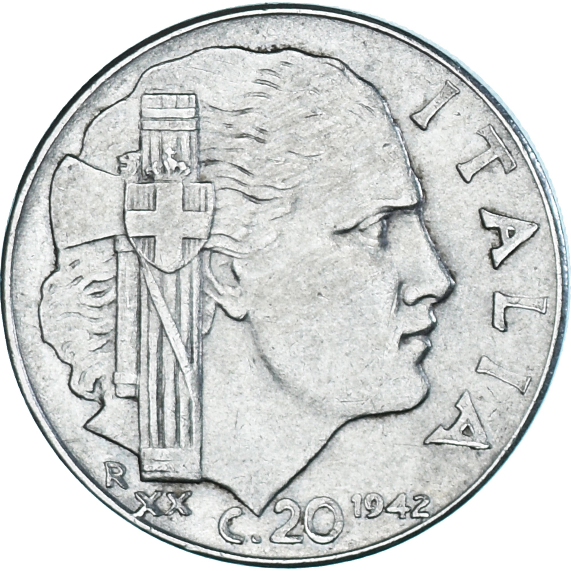 Coin, Italy, Vittorio Emanuele III, 20 Centesimi, 1942, Rome, EF(40-45)