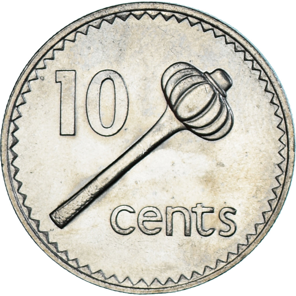 Moneda, Fiji, 10 Cents, 1978, MBC+, Cobre - níquel, KM:30