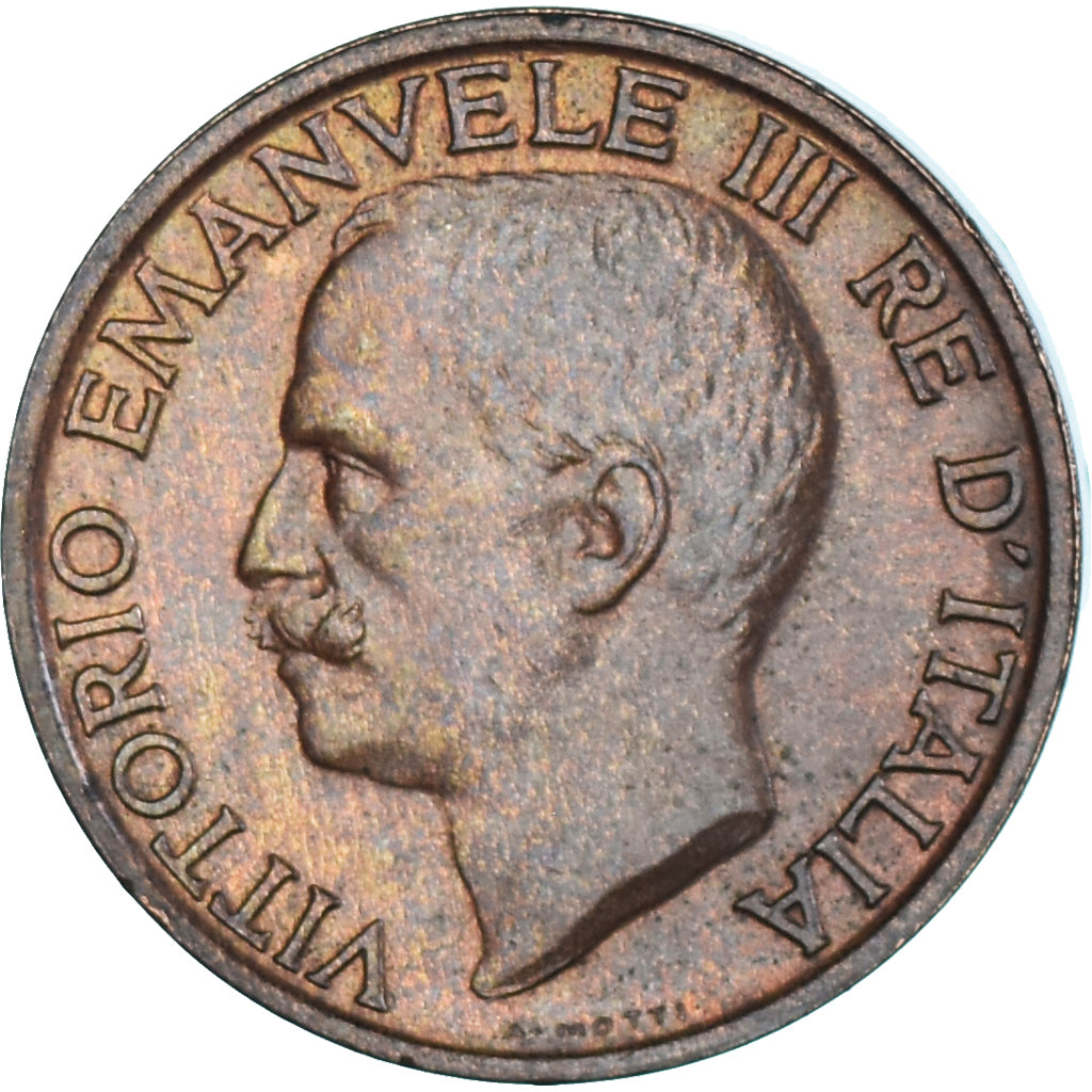 Coin, Italy, Vittorio Emanuele III, 10 Centesimi, 1919, Rome, EF(40-45), Bronze