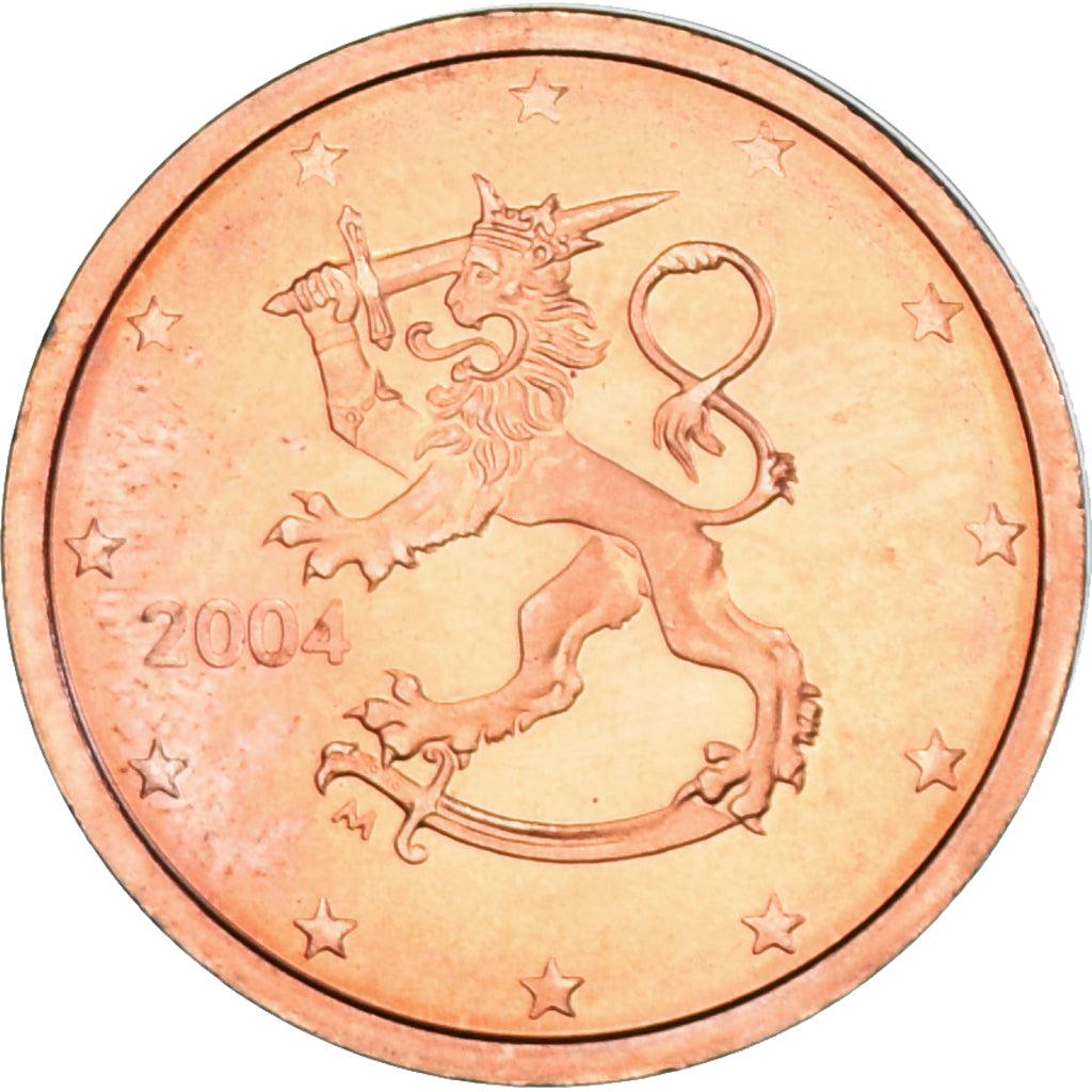 Finlandia, 2 Euro Cent, 2004, FDC, EBC+, Cobre chapado en acero, KM:99