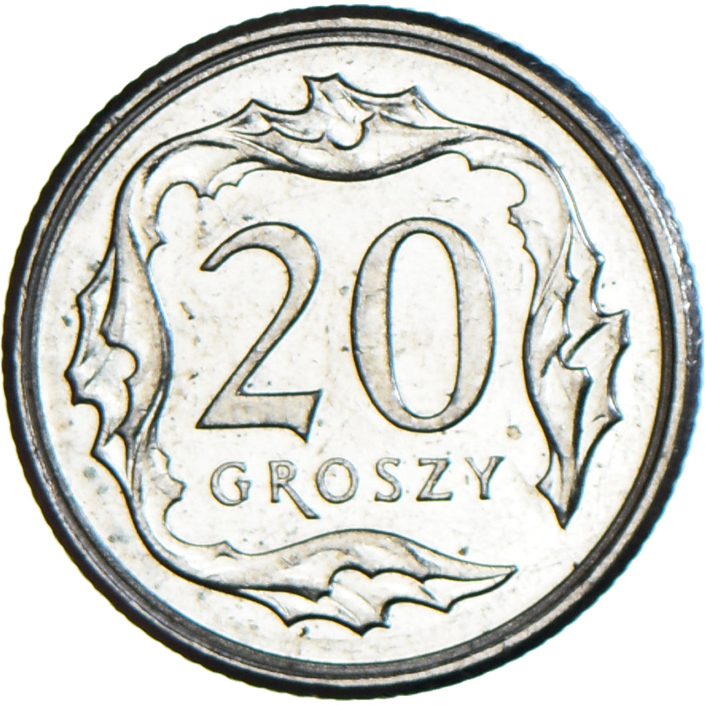 Coin, Poland, 20 Groszy, 2015, Warsaw, AU(55-58), Copper-nickel, KM:280
