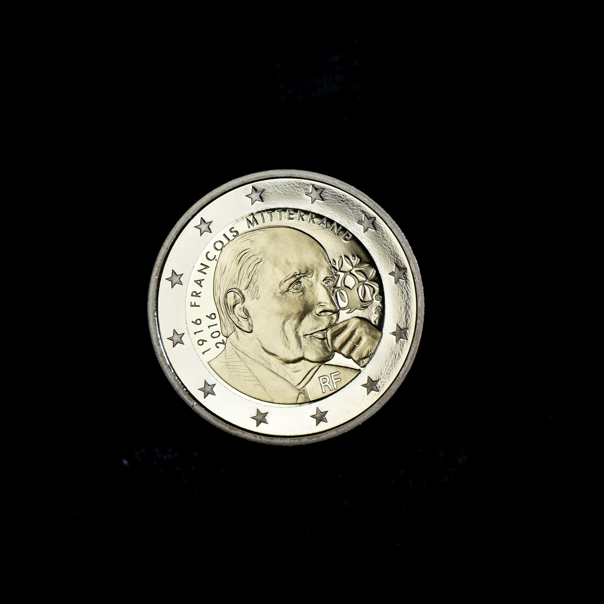 Francia, 2 Euro, François Mitterrand, 2016, Monnaie de Paris, BE, FDC