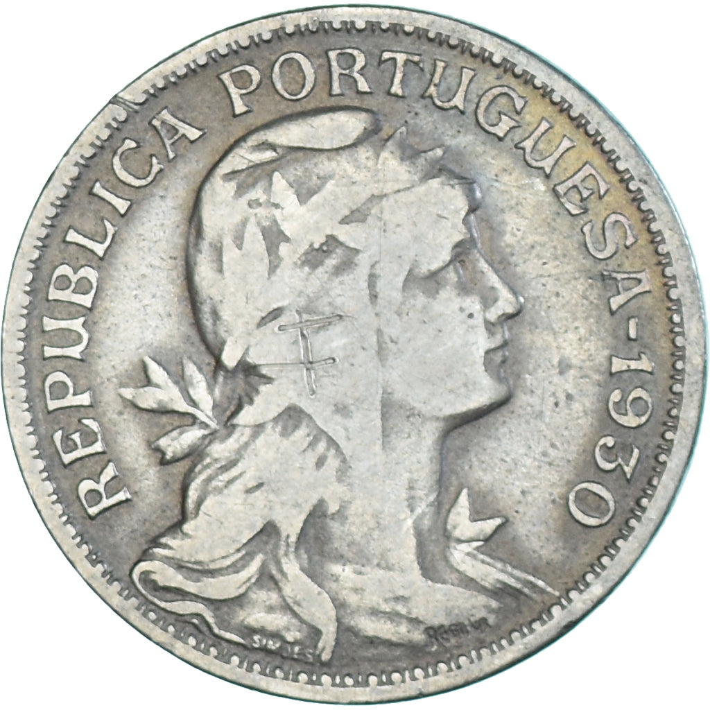 Coin, Cape Verde, 50 Centavos, 1930, VF(20-25), Nickel-Bronze, KM:4