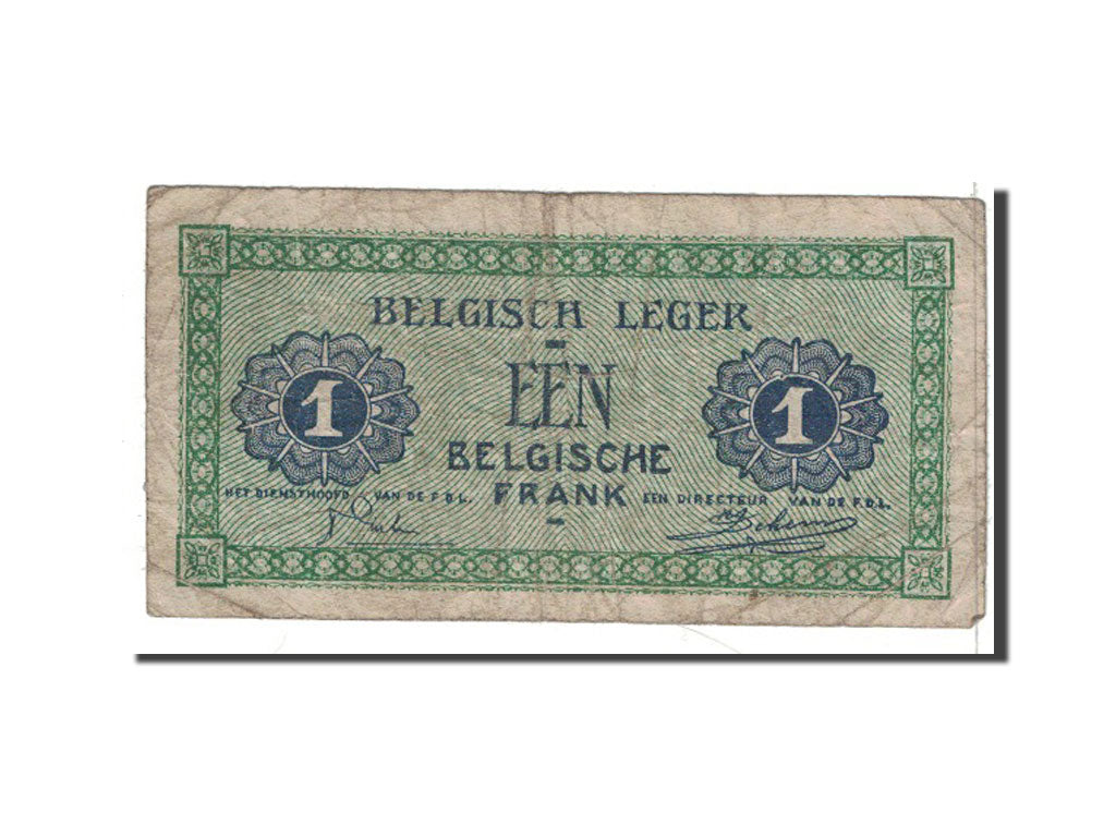 Belgium, 1 Franc, 1946, KM:M1a, VG(8-10)