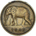 Moneta, Kongo Belgijskie, 2 Francs, 1946, EF(40-45), Mosiądz, KM:28