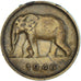 Coin, Belgian Congo, 2 Francs, 1946, EF(40-45), Brass, KM:28