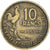Moneda, Francia, Guiraud, 10 Francs, 1951, Paris, MBC, Aluminio - bronce
