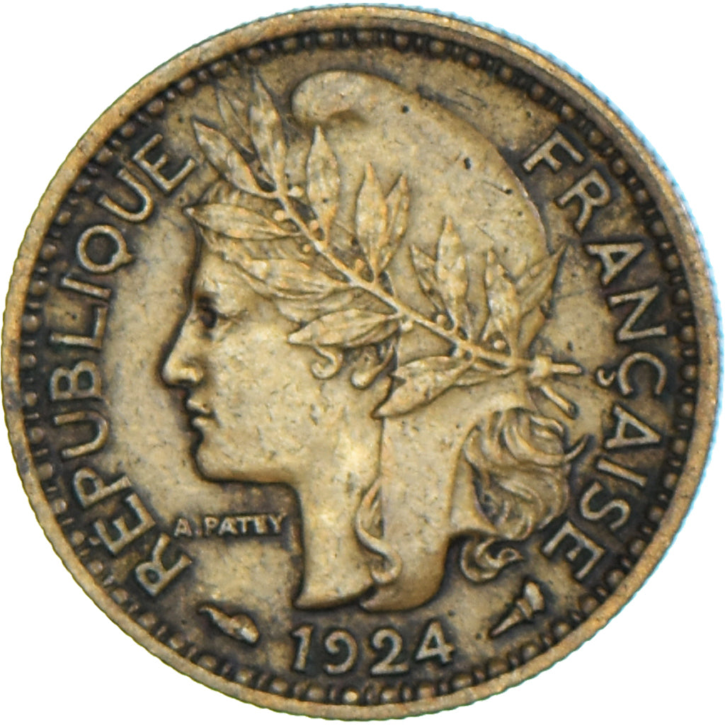 Coin, Cameroon, 50 Centimes, 1924, Paris, AU(50-53), Aluminum-Bronze, KM:1