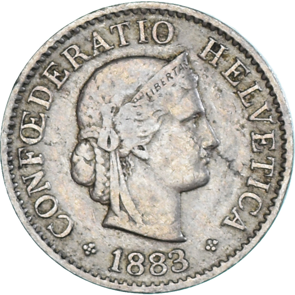 Monnaie, Suisse, 5 Rappen, 1883, Bern, TB+, Cupro-nickel, KM:26