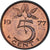 Moeda, Países Baixos, Juliana, 5 Cents, 1977, EF(40-45), Bronze, KM:181