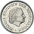 Coin, Netherlands, Juliana, 25 Cents, 1976, EF(40-45), Nickel, KM:183