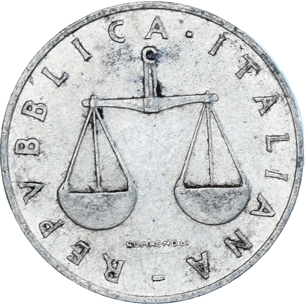 Coin, Italy, Lira, 1955, Rome, EF(40-45), Aluminum, KM:91