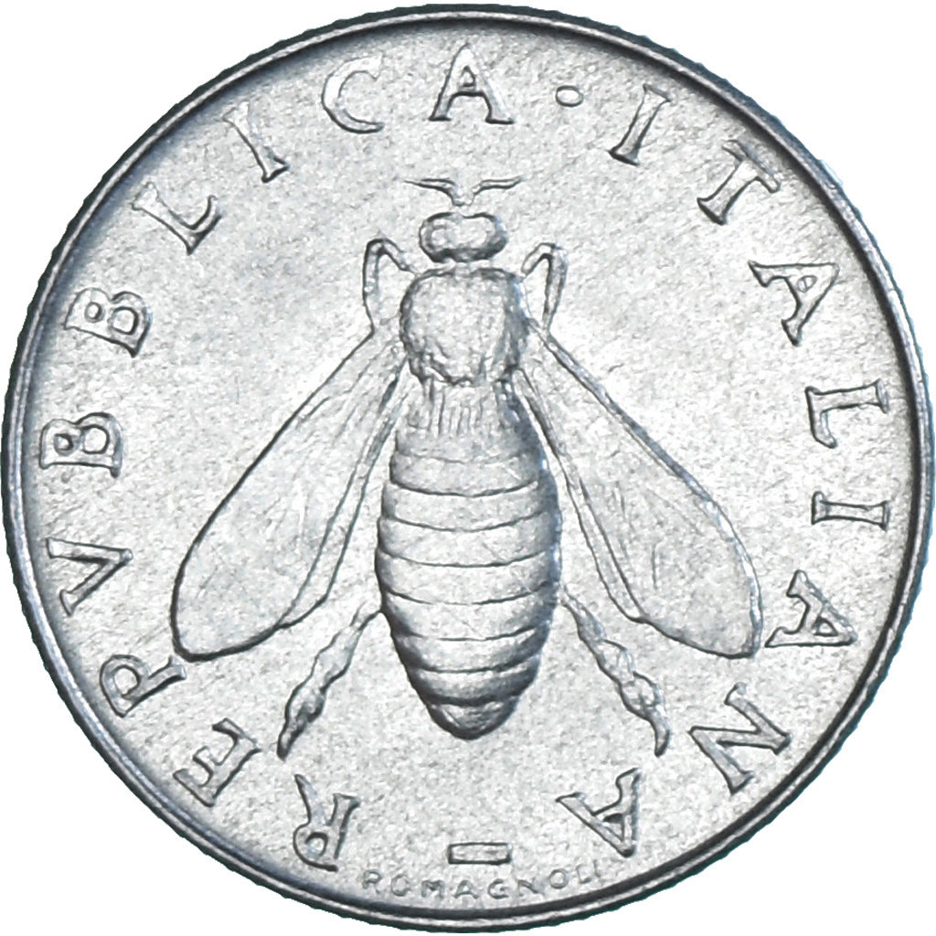 Coin, Italy, 2 Lire, 1959, Rome, EF(40-45), Aluminum, KM:94