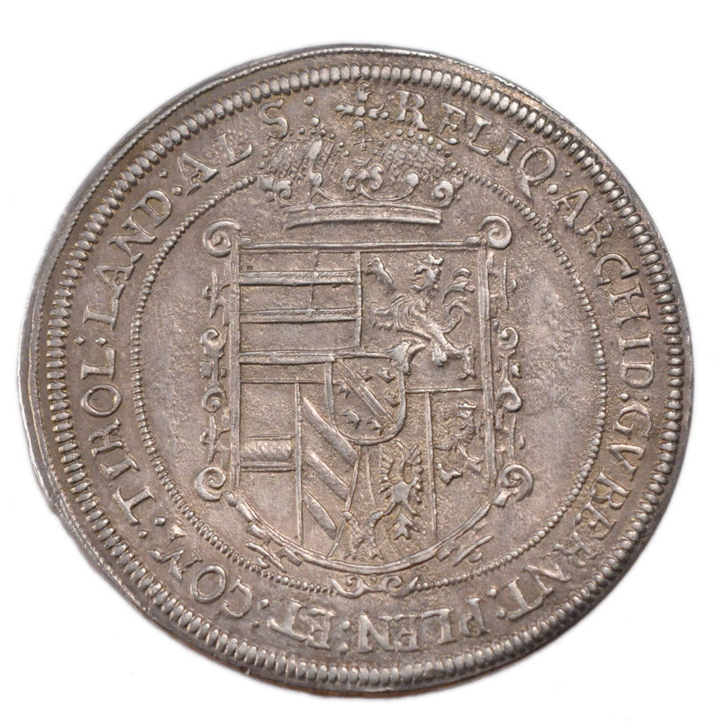 GERMAN STATES, Thaler, 1623, Ensisheim, KM #257.1, AU(55-58), Silver, Boudeau...