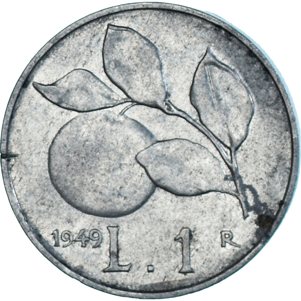 Coin, Italy, Lira, 1949, Rome, EF(40-45), Aluminum, KM:87