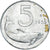 Moeda, Itália, 5 Lire, 1955, Rome, EF(40-45), Alumínio, KM:92