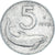 Munten, Italië, 5 Lire, 1953, Rome, ZF, Aluminium, KM:92